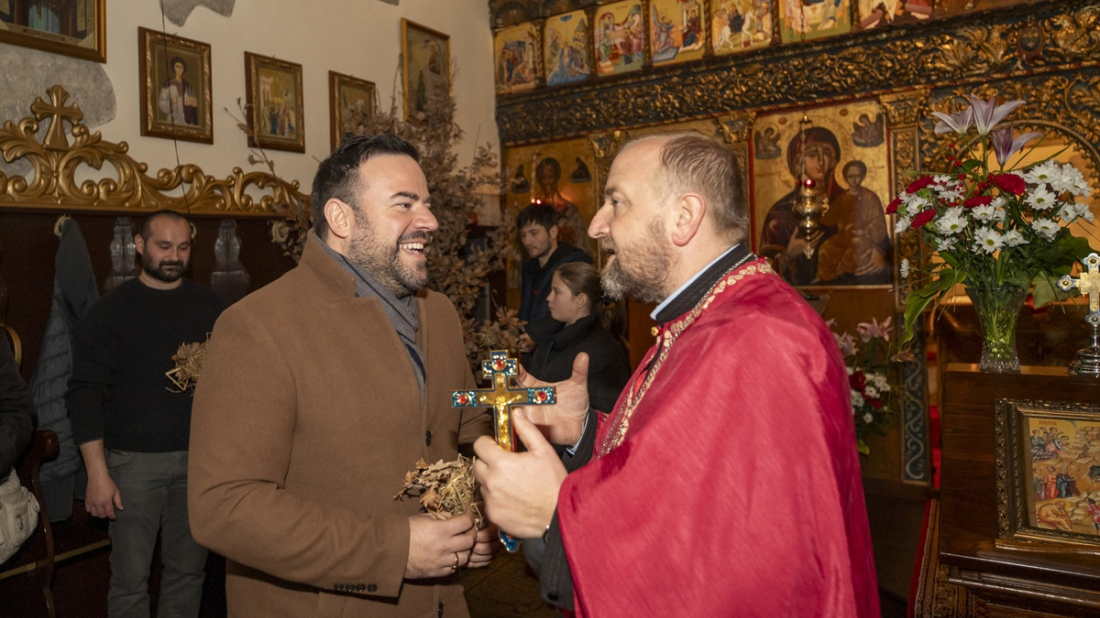 Gradonačelnik Filip Zoričić proslavio Badnjak s pravoslavnim vjernicima