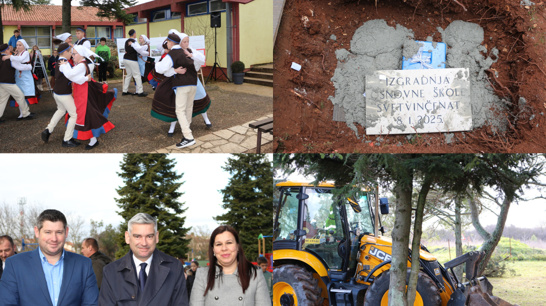 (FOTO) U Svetvinčentu svečano položen kamen temeljac u znak početka dogradnje Osnovne škole!