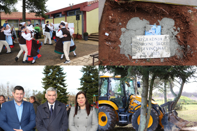 (FOTO) U Svetvinčentu svečano položen kamen temeljac u znak početka dogradnje Osnovne škole!