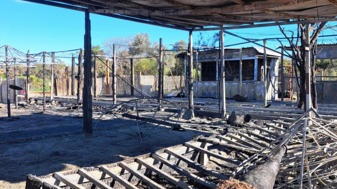 (FOTO) Pogledajte razmjere štete vatrene stihije koja je 'progutala' beach bar u Peroju