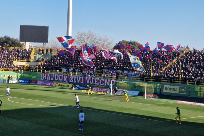 Utakmica Istre i Hajduka protekla bez većih izgreda, jedan navijač napuhao dva promila