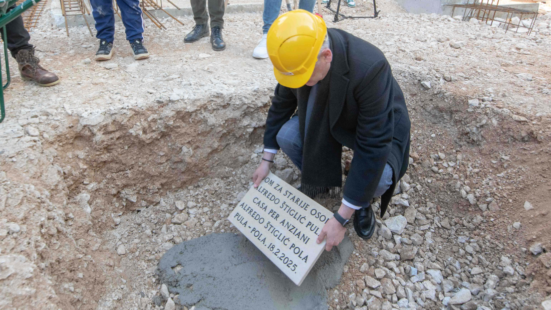 Polaganjem kamena temeljca označen početak radova dogradnje Doma Alfredo Štiglić u Puli