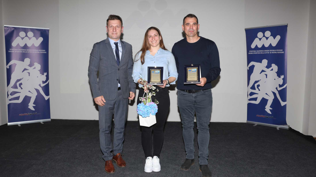 Valentina Cafolla i David Pinezić proglašeni najboljim sportašima Grada Rovinja u 2024. godini