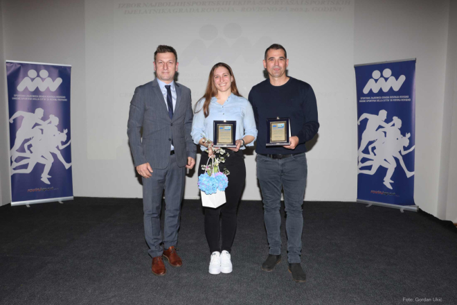 Valentina Cafolla i David Pinezić proglašeni najboljim sportašima Grada Rovinja u 2024. godini