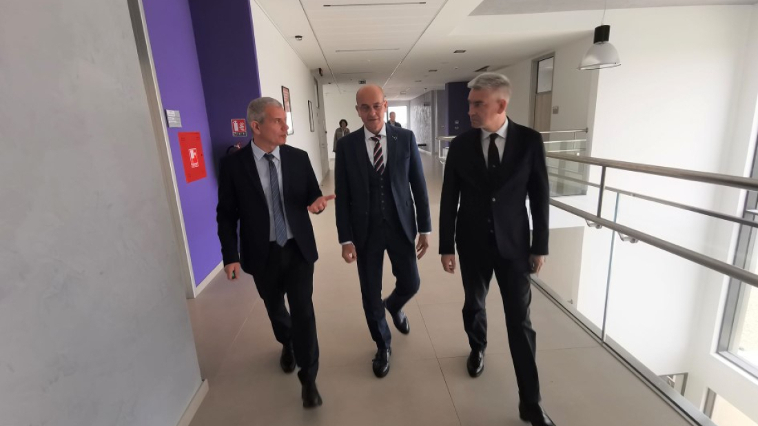 INVESTICIJA ZA BUDUĆNOST Bassanese i Miletić obišli novu srednju školu u Umagu