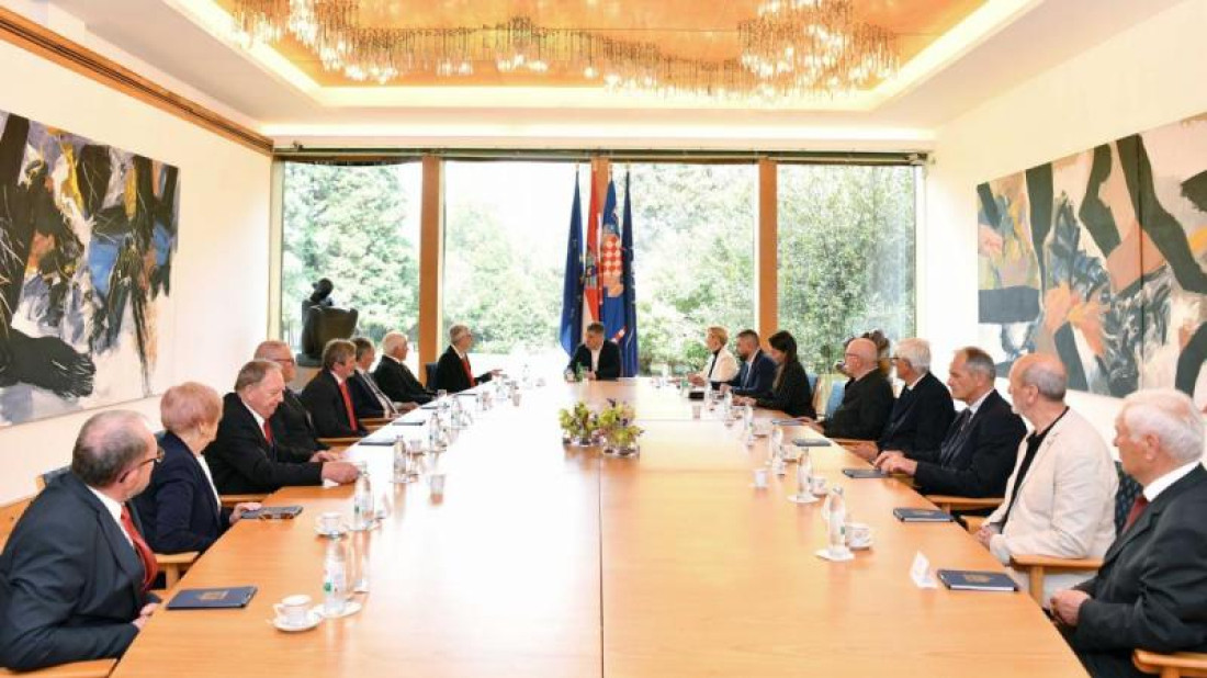 Predsjednik Milanović primio izaslanstvo Saveza udruga antifašista Istarske županije