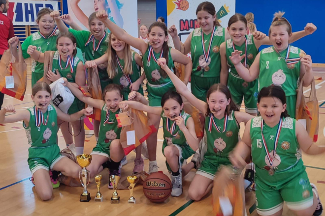 BRONCA ZLATNOG SJAJA! Rovinjske košarkašice U11 među najboljima u Hrvatskoj