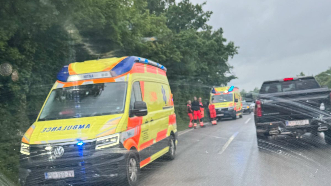 Lančani sudar kod Kanfanara, na terenu i djelatnici Hitne medicinske pomoći