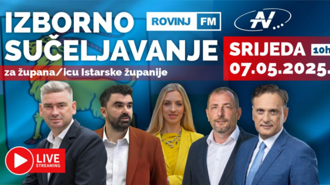 Ne propustite sučeljavanje kandidata za župana/icu Istarske županije na Rovinj FM-u