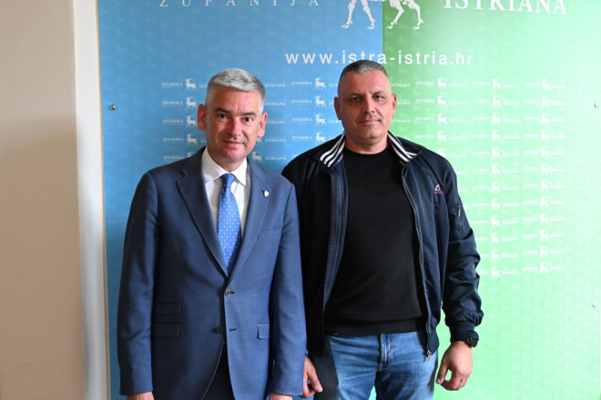 Župan Miletić upriličio prijem za svjetskog prvaka u praktičnom lovu Emila Klimana