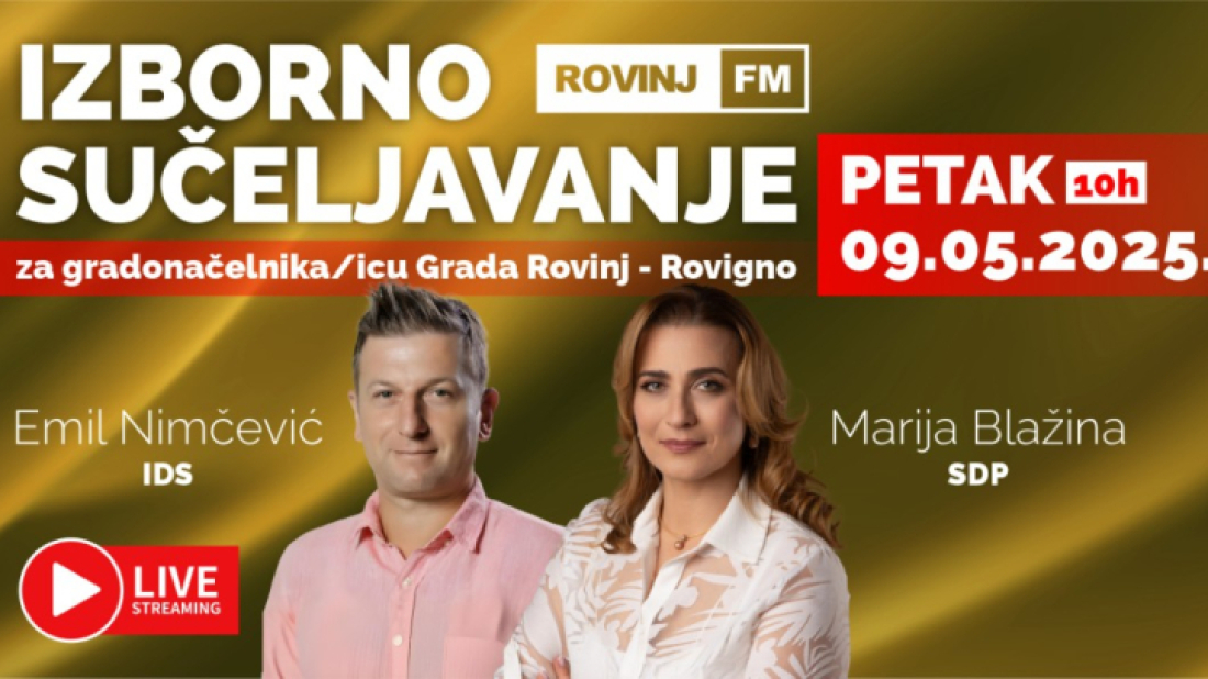 Ovog petka na Rovinj FM-u sučeljavanje kandidata za gradonačelnika/icu Rovinja