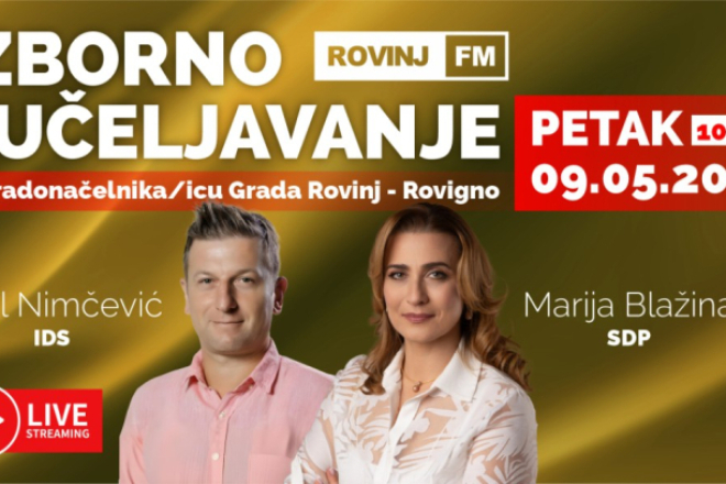 Ovog petka na Rovinj FM-u sučeljavanje kandidata za gradonačelnika/icu Rovinja