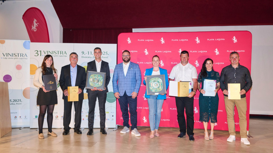 Uoči 31. Vinistre na svečanosti u Poreču dodijeljene nagrade najboljim vinarima