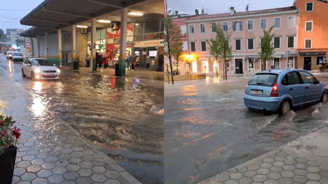 (VIDEO) Novouređeni rovinjski Trg na Lokvi sinoć 'plivao', oglasio se gradonačelnik