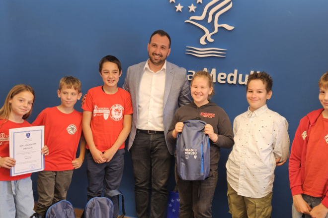 Načelnik Općine Medulin primio predstavnike RSK „Mladost“ i najbolje mlade sportaše