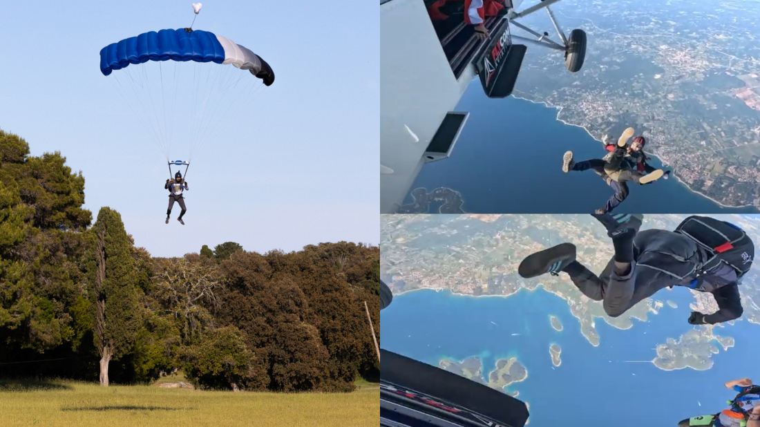(FOTO/VIDEO) Prekrasni prizori: pogledajte spektakularne padobranske skokove iznad Brijuna