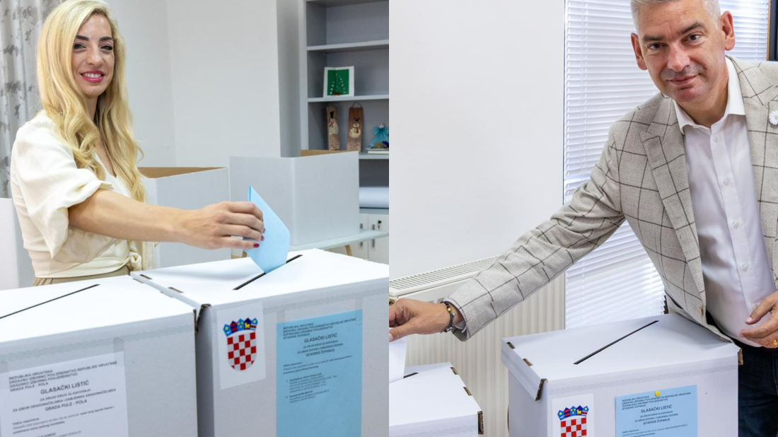 Grbin, Radolović i Miletić glasali jutros u Puli