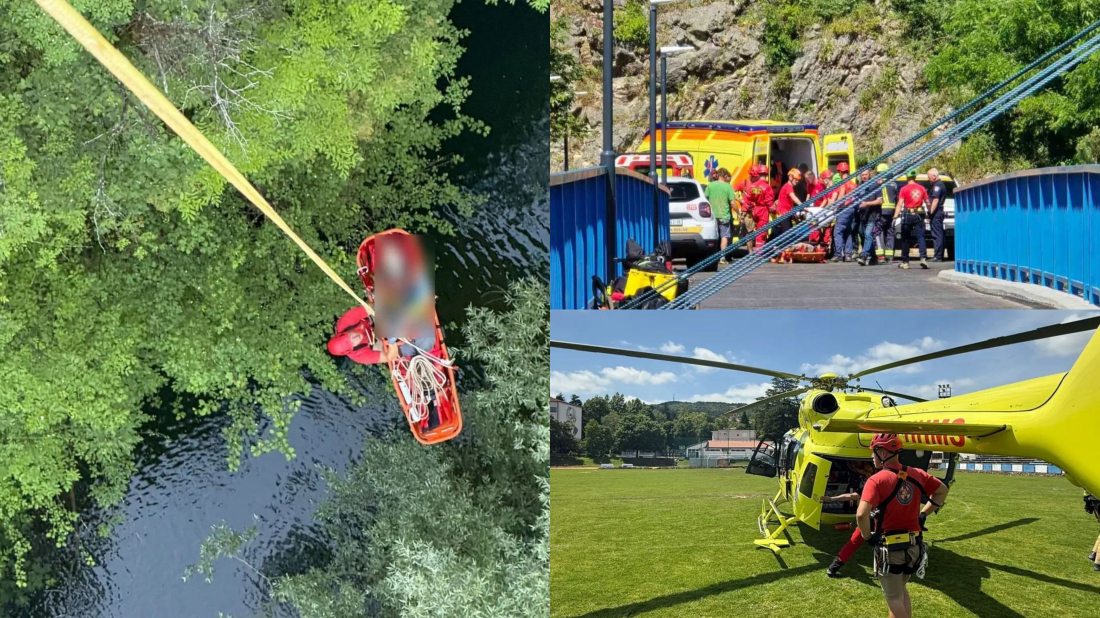 Zahtjevna akcija spašavanja u Pazinu: osoba preživjela pad s 52 metra