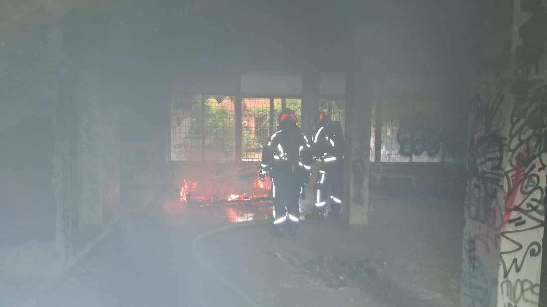 Manji požar u napuštenoj zgradi bivšeg staračkog doma u Rovinju