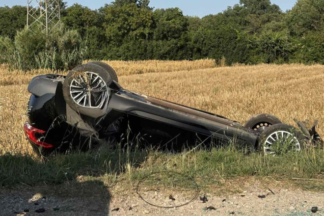 Na Vodnjanskoj cesti vozilo sletjelo s ceste
