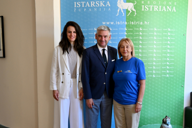 DJECA IZ UKRAJINE U VALBANDONU: Miletić ugostio državnu tajnicu MUP-a i predsjednicu Udruge Hrvatska pomaže