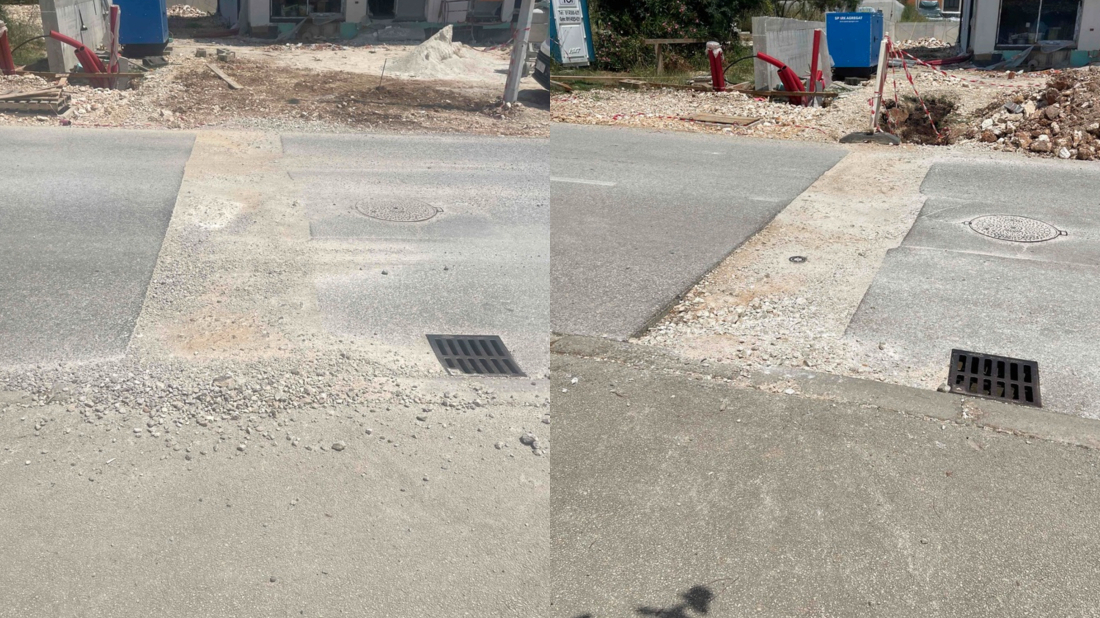 Građani Rovinja se žale na raskopanu cestu: „Obavijestili smo Smart Rovinj, ali ništa se ne događa“