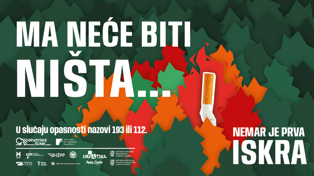 'Ma neće biti ništa' - Nemar je prva iskra: Hrvatske šume donose novi spot za protupožarnu sezonu