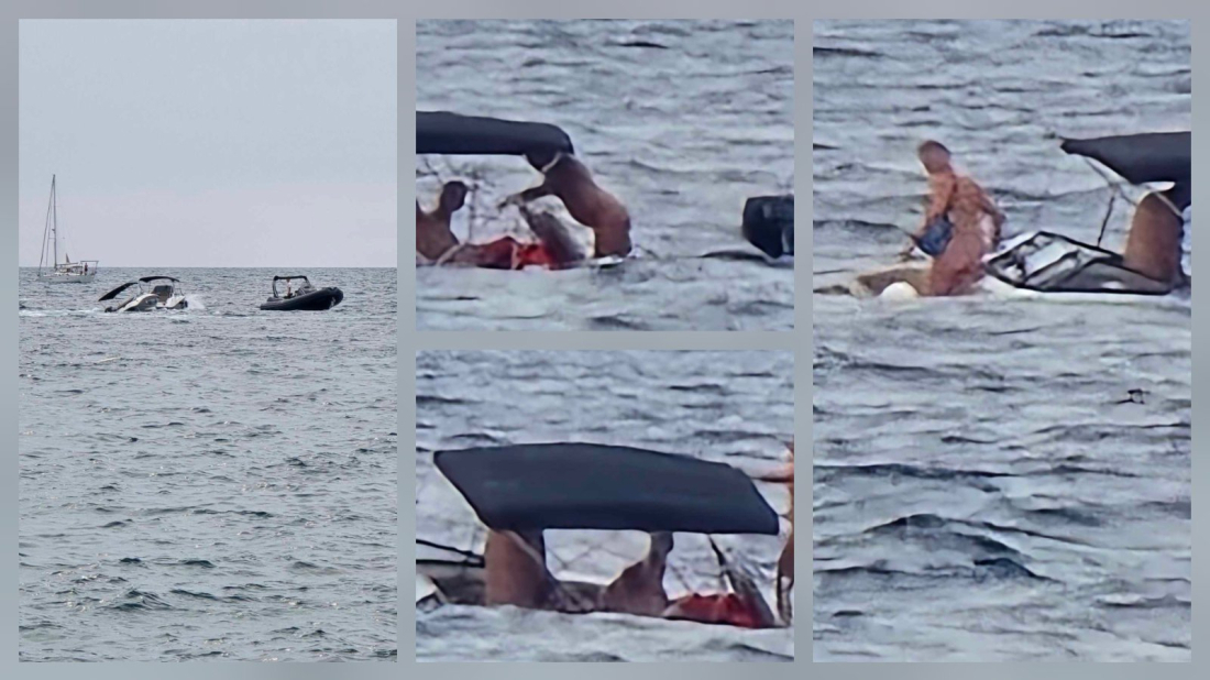 FOTO/VIDEO: Kod Rovinja potonula brodica s turistima