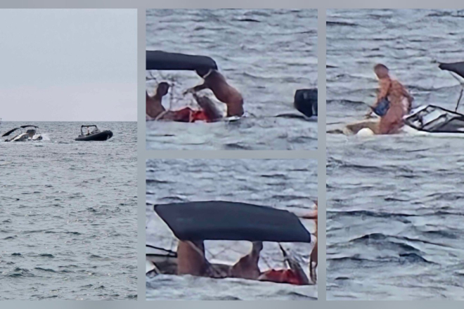 FOTO/VIDEO: Kod Rovinja potonula brodica s turistima