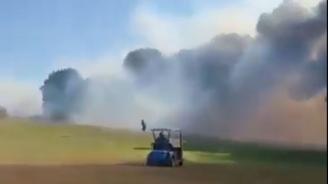 VIDEO: Avion iz Pule sletio u London pa se srušio i zapalio pri ponovnom polijetanju