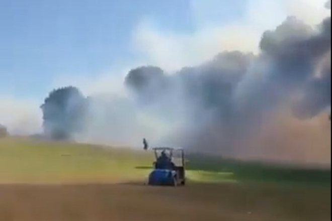 VIDEO: Avion iz Pule sletio u London pa se srušio i zapalio pri ponovnom polijetanju
