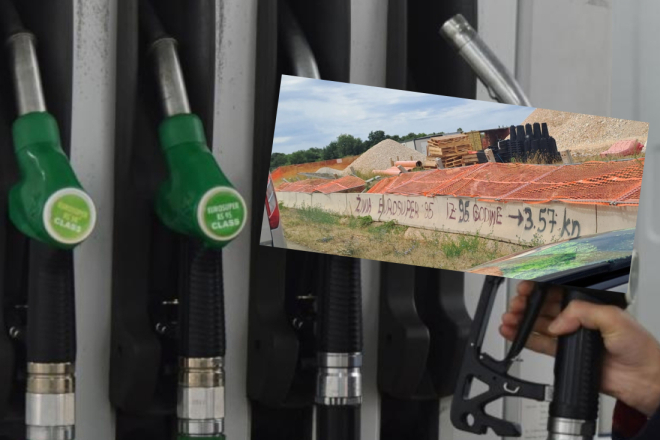 FOTO BILJEŠKA: Netko je u Poreču podsjetio na vremena kada je benzin koštao 3,5 kune po litri