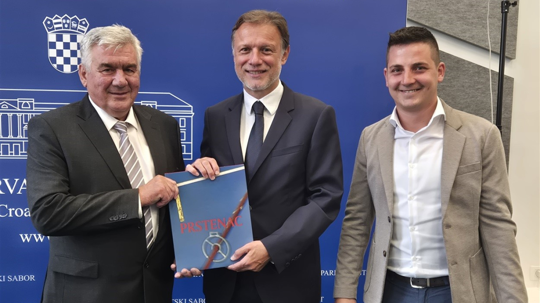 Gordan Jandroković primio izaslanstvo Društva Trka na prstenac