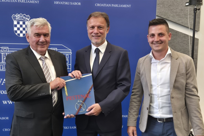 Gordan Jandroković primio izaslanstvo Društva Trka na prstenac