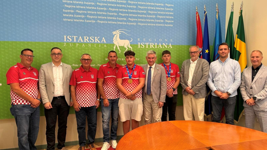Župan Miletić ugostio uspješne streljaše Hrvatske juniorske reprezentacije iz Istarske županije