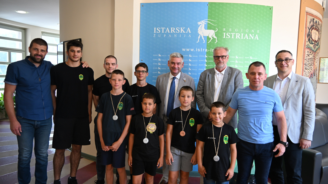 Miletić primio mlade hrvače „Istarskog borca“ iz Pule