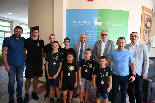 Miletić primio mlade hrvače „Istarskog borca“ iz Pule