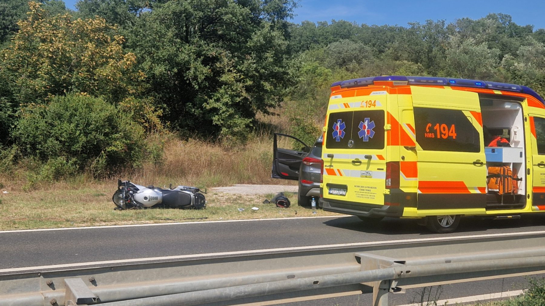 Nije propustio motociklista – nesreća kod Vodnjana završila s teškim ozljedama