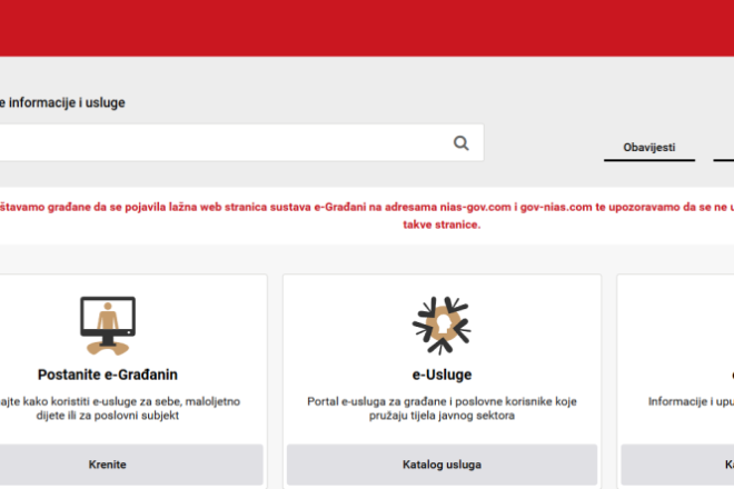 Ministarstvo pravosuđa upozorava na lažne stranice nalik e-Građanima