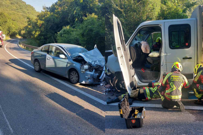 NESREĆA KOD LIMA: U frontalnom sudaru automobila i kamiona ozlijeđeno više osoba