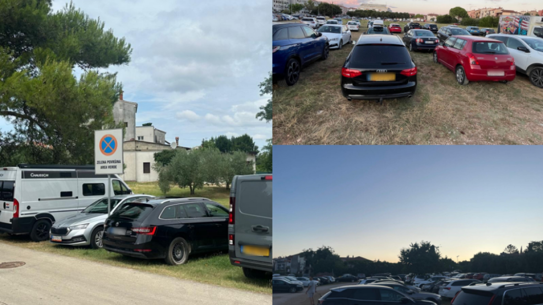 Građani Rovinja pozivaju na rješavanje problema nepropisnog parkiranja na zelenim površinama!
