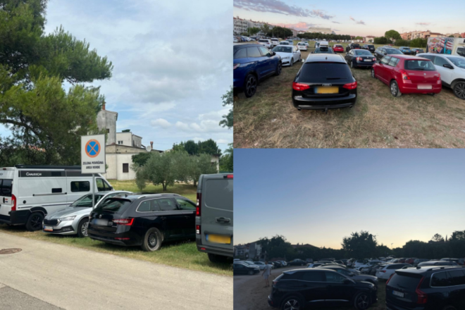 Građani Rovinja pozivaju na rješavanje problema nepropisnog parkiranja na zelenim površinama!