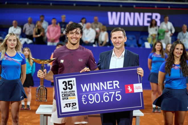 Plava Laguna Croatia Open Umag: Luciano Darderi dominantno do naslova pobjednika Umaga!