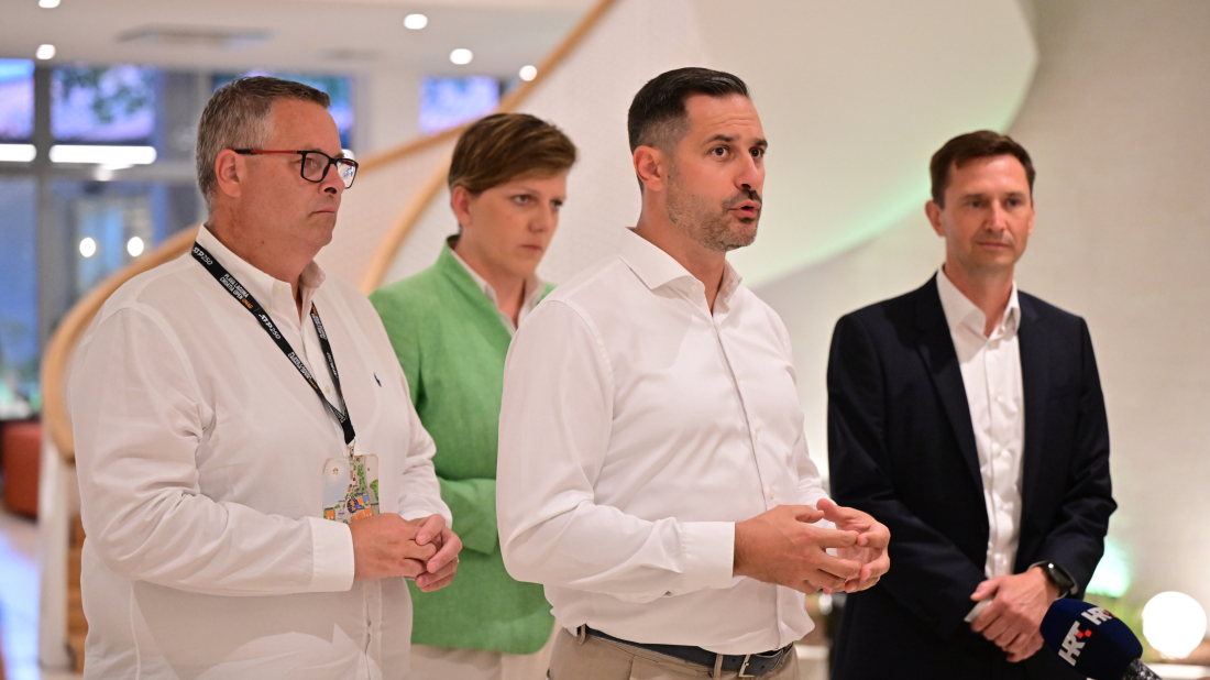Ministar Tonči Glavina i direktor HTZ-a Kristjan Staničić obišli obnovljeni Hotel Pelegrin u Umagu