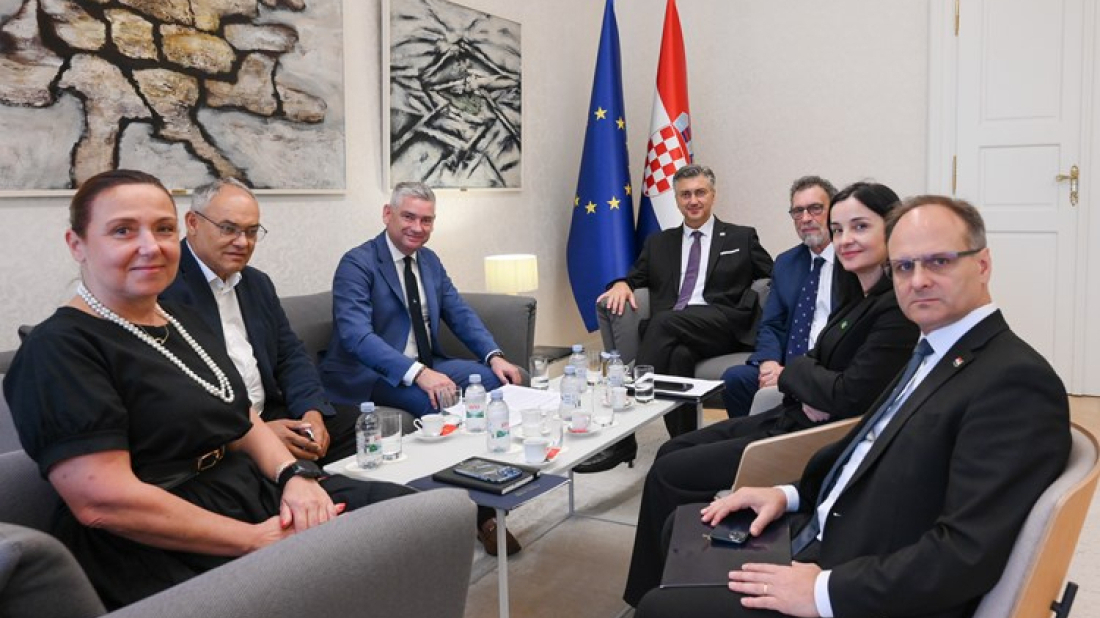 Prijem u Zagrebu za Miletića i Kajina: ''Vlada snažno podržava razvoj Istarske županije''