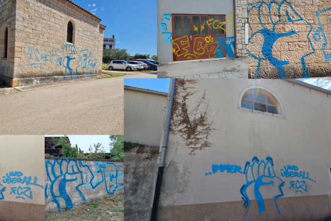 Zbog grafita u Rovinju policija prijavila petoricu mladića!