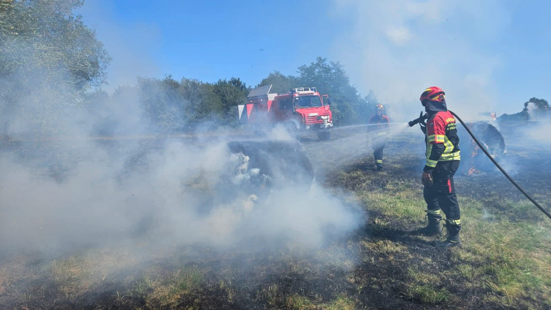 UNATOČ NAPORIMA VATROGASACA: Ponovno buknuo požar u Barbanu, angažirani su i kanaderi!