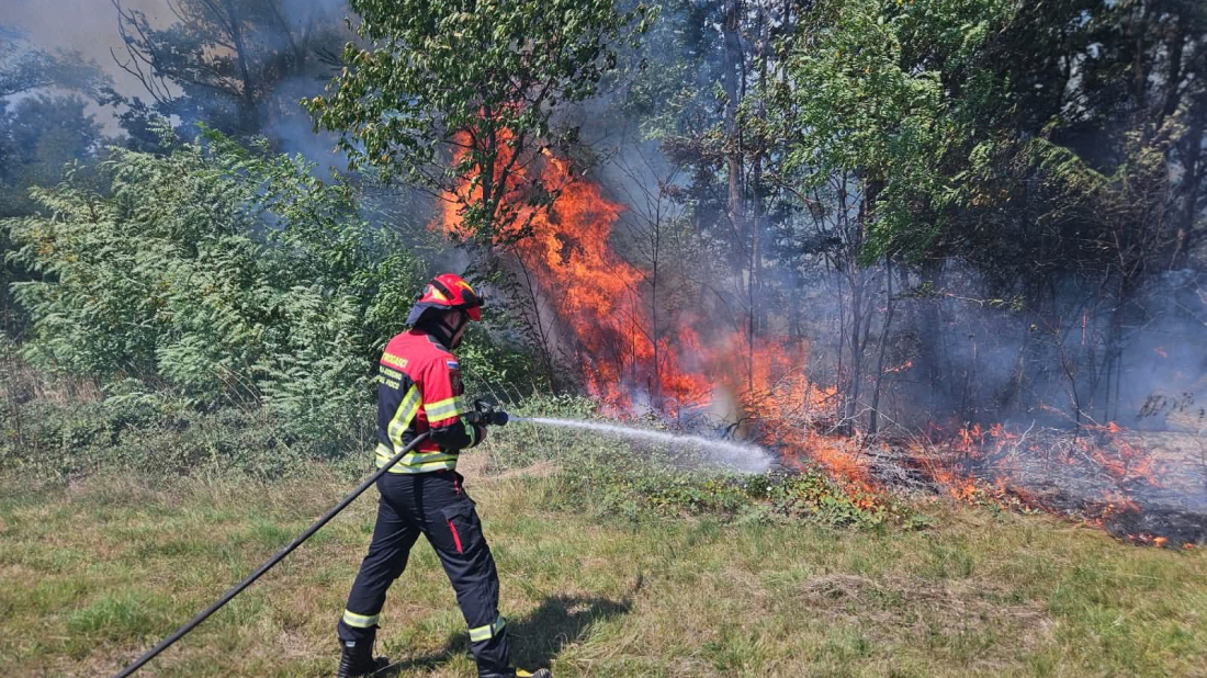 Vatrena stihija zahvatila Marčanu – u pomoć stiže kanader!