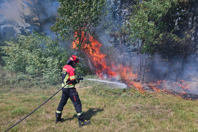 Vatrena stihija zahvatila Marčanu – u pomoć stiže kanader!