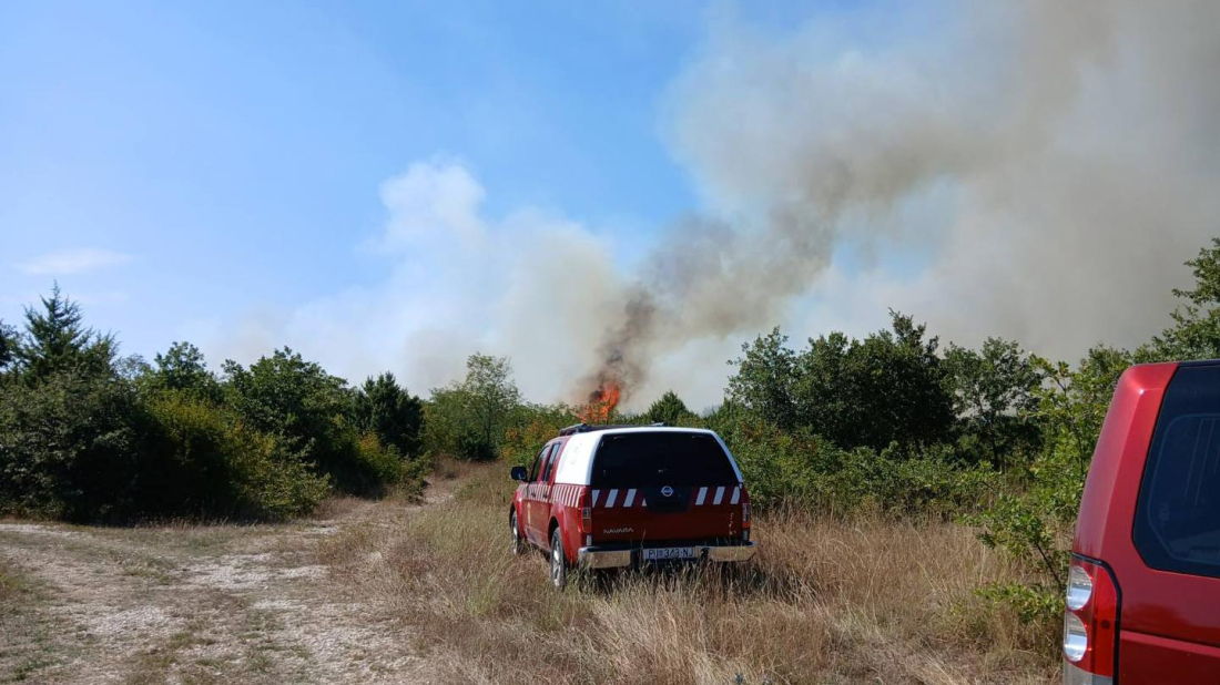 Lokaliziran požar u Marčani, vatru gasili vatrogasci i mještani